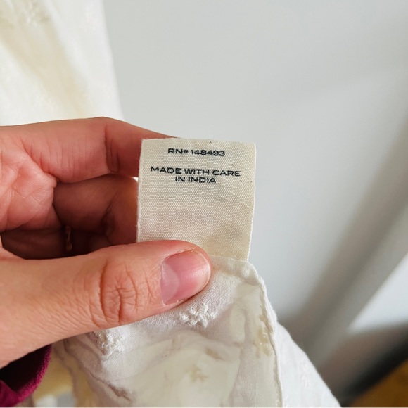 Sold Doen Rolande Tiered Embroidered Organic Cotton-Voile Midi Dress in Salt - Picture 8 of 8